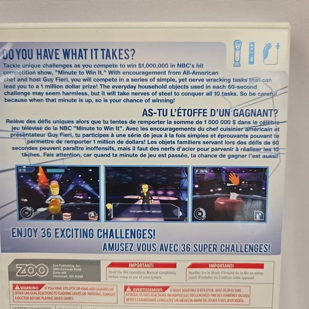 Minute To Win It - Nintendo‎ Wii